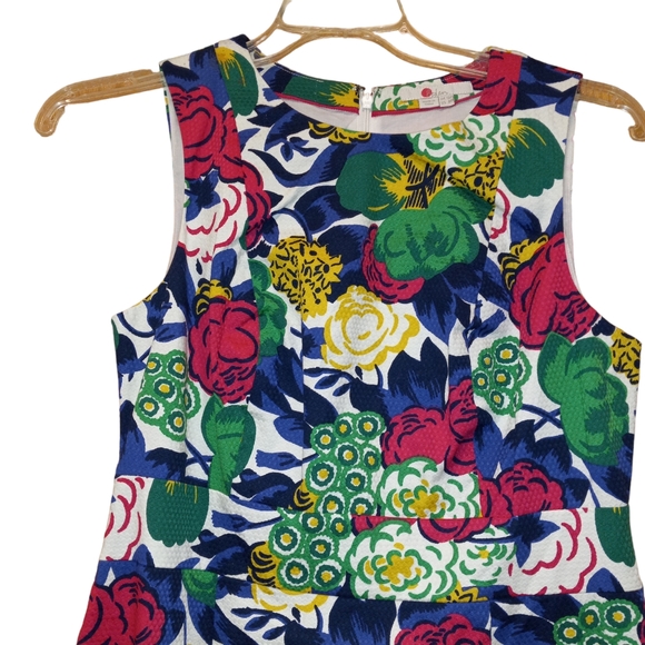 Boden Retro Pocket Floral Print Sheath Dress Size 8 - Picture 4 of 16
